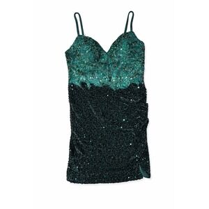 Kidsor Emerald Green Sequin Bodycon Dress 18W Plus Size Formal Party NWT
